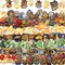 120PCS Gold Foil Washi Stickers (Golden, Purple, White) 3.26 x 2.24 x 0.01 inches